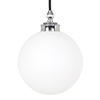 Holborn Opal Bathroom Pendant Light in Nickel 