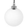 Holborn Opal Bathroom Pendant Light in Nickel 