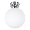 Holborn Opal Flush Fitting Ceiling Light in Nickel