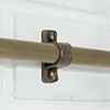 Conduit Bracket in Antiqued Brass