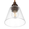 Newton Fine Fluted Pendant Light (ES) in Antiqued Brass