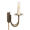 Smuggler Plug-In Wall Light in Antiqued Brass