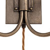 Smuggler Plug-In Wall Light in Antiqued Brass