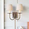 Smuggler Plug-In Wall Light in Antiqued Brass