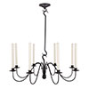 Wickham Candle Chandelier in Matt Black