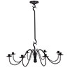 Wickham Candle Chandelier in Matt Black