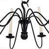 Wickham Candle Chandelier in Matt Black