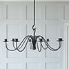 Wickham Candle Chandelier in Matt Black