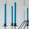 8 Charles Farris Turquoise Dining Candles 22 x 250