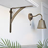 Brooklands Shelf Bracket in Antiqued Brass