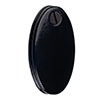 Priory Escutcheon Plate with Flap in Gloss Black