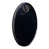 Priory Escutcheon Plate with Flap in Gloss Black