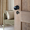 Priory Escutcheon Plate with Flap in Gloss Black