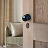 Priory Escutcheon Plate with Flap in Gloss Black