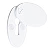 Priory Escutcheon Plate with Flap in Gloss White