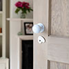 Priory Escutcheon Plate with Flap in Gloss White