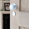 Priory Escutcheon Plate with Flap in Gloss White