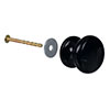 Large Napier Cupboard Knob in Gloss Black