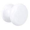 Large Napier Cupboard Knob in Gloss White