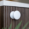 Large Napier Cupboard Knob in Gloss White