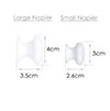 Large Napier Cupboard Knob in Gloss White