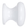 Large Napier Cupboard Knob in Gloss White