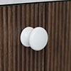 Large Napier Cupboard Knob in Matt White