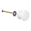 Large Napier Cupboard Knob in Matt White