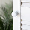 Small Napier Cupboard Knob in Matt White