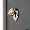 Islay Escutcheon Plate & Flap in Antiqued Brass