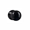 Holkham Door Knob, Rowley Plate, Gloss Black