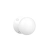 Holkham Door Knob, Rowley Plate, Matt White