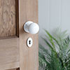 Holkham Door Knob, Rowley Plate, Matt White