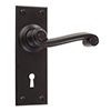 Regency Handle, Bristol Keyhole Plate, Matt Black