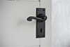 Regency Handle, Bristol Keyhole Plate, Matt Black