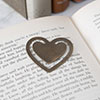 Heart Bookmark in Lacquered Antiqued Brass