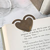 Heart Bookmark in Lacquered Antiqued Brass