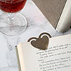 Heart Bookmark in Lacquered Antiqued Brass