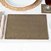 Rectangular Place Mat in Lacquered Antiqued Brass