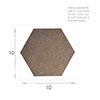 Hexagon Coaster in Lacquered Antiqued Brass