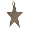 Solid Star Decoration in Antiqued Brass