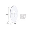 Whatfield Escutcheon Plate in Gloss White