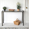 Cromer Console Table in Bronze Metallic