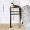 Cromer Bedside Table in Bronze Metallic