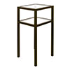 Cromer Bedside Table in Bronze Metallic