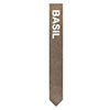 Basil Herb Stake in Antiqued Brass