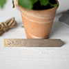 Sage Herb Stake in Antiqued Brass