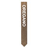 Oregano Herb Stake in Antiqued Brass