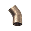 20mm Conduit 45 Degree Elbow in Antiqued Brass