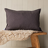 60cm Oxford Rectangular Cushion Cover in Elephant Waterford Linen